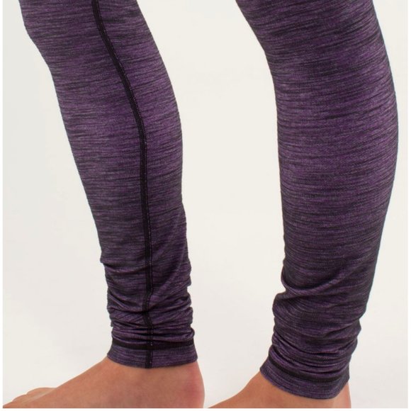 Lululemon Wunder Under Pant *Denim Reversible Slub Denim Tender Violet 6 - Picture 7 of 16